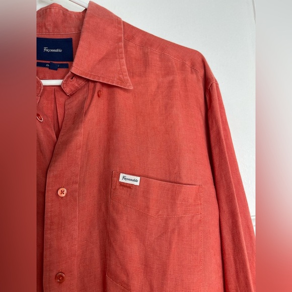 Faconnable men’s linen button down shirt - Picture 3 of 7